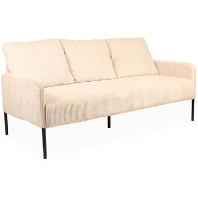 Non communiqué Canape dangle droit fixe menzzo look 3 places en velours cotele beige Beige - Publicité Non communiqué Canape dangle droit fixe menzzo look 3 places en velours cotele beige Beige - Publicité