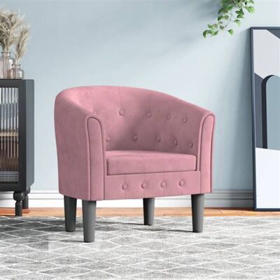 Non communiqué Fauteuil rose velours Rose - Publicité Non communiqué Fauteuil rose velours Rose - Publicité