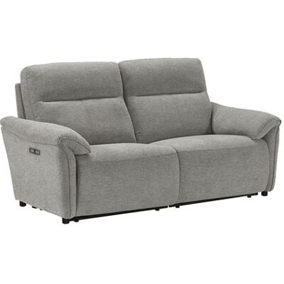 Non communiqué Canapé 3 Places Relax Electrique Tissu Gris Chiné - MAZARO - ALTOBUY Gris - Publicité Non communiqué Canapé 3 Places Relax Electrique Tissu Gris Chiné - MAZARO - ALTOBUY Gris - Publicité