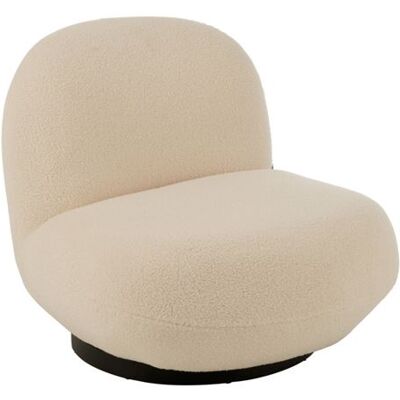 Non communiqué Fauteuil Lounge "Neige" 95cm Blanc Blanc - Publicité Non communiqué Fauteuil Lounge "Neige" 95cm Blanc Blanc - Publicité