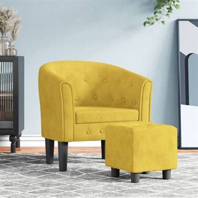 Non communiqué vidaXL Fauteuil Cabriolet avec Repose-pied, Chaise avec Accoudoirs, Canapé avec Dossier, Siège Rembourré Salon Chambre, 356484 Jaune - Publicité Non communiqué vidaXL Fauteuil Cabriolet avec Repose-pied, Chaise avec Accoudoirs, Canapé avec Dossier, Siège Rembourré Salon Chambre, 356484 Jaune - Publicité