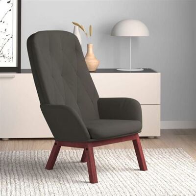 Non communiqué vidaXL Fauteuil relax velours gris foncé Gris - Publicité Non communiqué vidaXL Fauteuil relax velours gris foncé Gris - Publicité