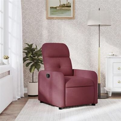 Non communiqué vidaXL Fauteuil réglable tissu bordeaux Rouge - Publicité Non communiqué vidaXL Fauteuil réglable tissu bordeaux Rouge - Publicité