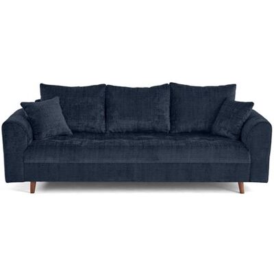 Non communiqué Canape droit LISA DESIGN 3 places en velours bleu 210 x 210 x 81 cm Bleu - Publicité Non communiqué Canape droit LISA DESIGN 3 places en velours bleu 210 x 210 x 81 cm Bleu - Publicité