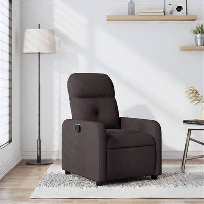 Non communiqué vidaXL Fauteuil réglable tissu marron foncé Marron - Publicité Non communiqué vidaXL Fauteuil réglable tissu marron foncé Marron - Publicité