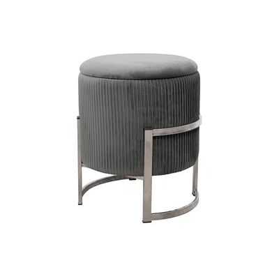 Non communiqué Pouf de Rangement avec Couvercle AKORD PORTO velour colour Gris Graphite hauteur 46 cm Gris graphite - Publicité Non communiqué Pouf de Rangement avec Couvercle AKORD PORTO velour colour Gris Graphite hauteur 46 cm Gris graphite - Publicité