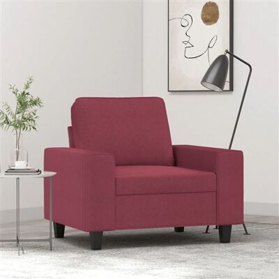 Non communiqué vidaXL Fauteuil Rouge bordeaux 60 cm Tissu Rouge - Publicité Non communiqué vidaXL Fauteuil Rouge bordeaux 60 cm Tissu Rouge - Publicité