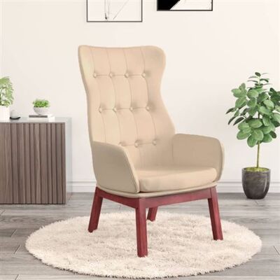 Non communiqué vidaXL Fauteuil relax tissu crème Crème - Publicité Non communiqué vidaXL Fauteuil relax tissu crème Crème - Publicité