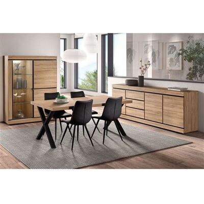Ensemble Séjour XL avec Table 230cm - MASSIRE - ALTOBUY Marron - Publicité Ensemble Séjour XL avec Table 230cm - MASSIRE - ALTOBUY Marron - Publicité
