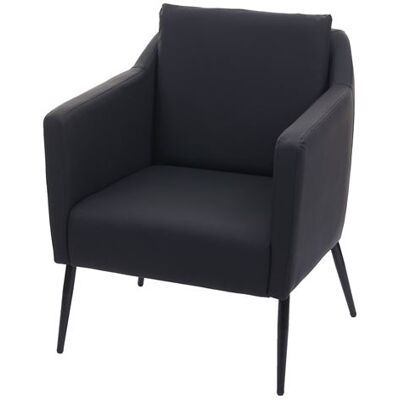 Non communiqué Fauteuil de salon MENDLER HWC-H93a similicuir noir Noir - Publicité Non communiqué Fauteuil de salon MENDLER HWC-H93a similicuir noir Noir - Publicité