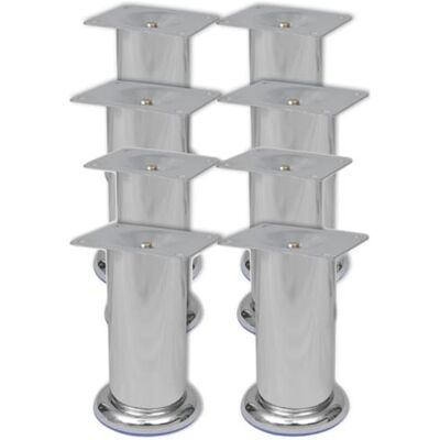 vidaXL Pieds de Canapé Ronds Chrome 120 mm - Pieds de sofa - Publicité vidaXL Pieds de Canapé Ronds Chrome 120 mm - Pieds de sofa - Publicité