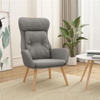 Non communiqué vidaXL Fauteuil relax tissu gris clair Gris - Publicité Non communiqué vidaXL Fauteuil relax tissu gris clair Gris - Publicité