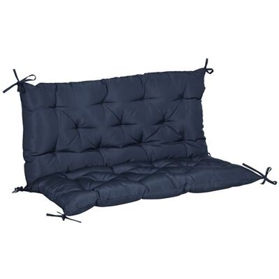 Outsunny Coussin matelas assise dossier pour banc de jardin balancelle canapé grand confort 100 x 98 x 8 cm bleu bleu - Publicité Outsunny Coussin matelas assise dossier pour banc de jardin balancelle canapé grand confort 100 x 98 x 8 cm bleu bleu - Publicité