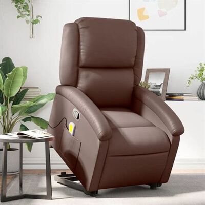 Non communiqué vidaXL Fauteuil de massage, relaxation similicuir marron Marron - Publicité Non communiqué vidaXL Fauteuil de massage, relaxation similicuir marron Marron - Publicité