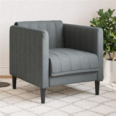 Vidaxl Fauteuil en Tissu Gris Foncé - Fauteuil - Publicité Vidaxl Fauteuil en Tissu Gris Foncé - Fauteuil - Publicité