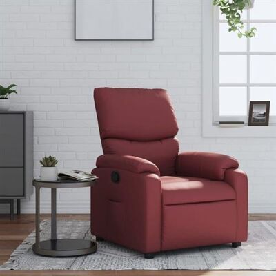 Maisonchic Fauteuil Relax - Rouge Vin - Siège Reclinable - Publicité Maisonchic Fauteuil Relax - Rouge Vin - Siège Reclinable - Publicité