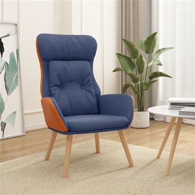 Non communiqué vidaXL Fauteuil relax tissu en PVC blauw Bleu - Publicité Non communiqué vidaXL Fauteuil relax tissu en PVC blauw Bleu - Publicité