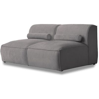 Non communiqué Canape droit BEST MOBILIER 2 places en tissu gris 152 x 152 x 70 cm Gris foncé - Publicité Non communiqué Canape droit BEST MOBILIER 2 places en tissu gris 152 x 152 x 70 cm Gris foncé - Publicité