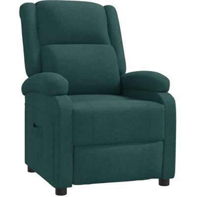 Non communiqué vidaXL Fauteuil inclinable Vert foncé Tissu Vert - Publicité Non communiqué vidaXL Fauteuil inclinable Vert foncé Tissu Vert - Publicité