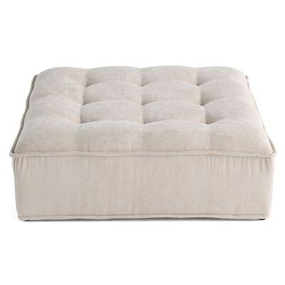 Non communiqué Marisol - pouf modulable - velours texturé - Beige $cou - Publicité Non communiqué Marisol - pouf modulable - velours texturé - Beige $cou - Publicité