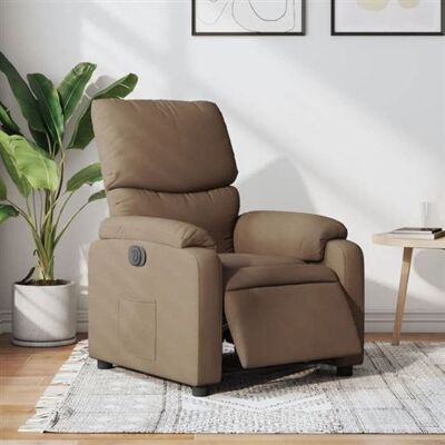 Fauteuil Récupération Électrique VIDAXL - Dossier et Repose-pieds Ajustables - Marron - Publicité Fauteuil Récupération Électrique VIDAXL - Dossier et Repose-pieds Ajustables - Marron - Publicité