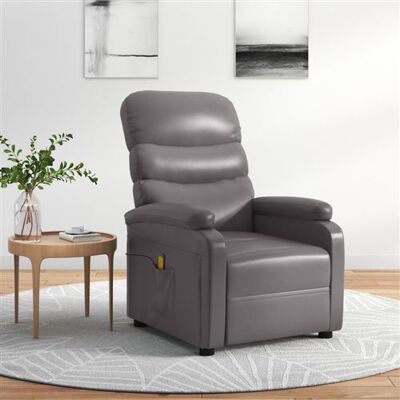 VIDAXL Fauteuil de massage gris - Relaxation avec 6 points de massage - Publicité VIDAXL Fauteuil de massage gris - Relaxation avec 6 points de massage - Publicité
