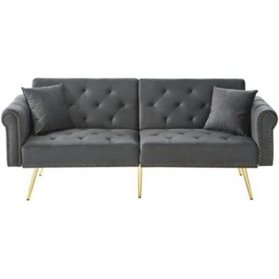 Non communiqué YeMaster Canapé moderne et élégant, canapé-lit double, couvre-lit en velours, dossier avec 3 niveaux de réglage, idéal pour les petites pièces, gris foncé gris foncé - Publicité Non communiqué YeMaster Canapé moderne et élégant, canapé-lit double, couvre-lit en velours, dossier avec 3 niveaux de réglage, idéal pour les petites pièces, gris foncé gris foncé - Publicité