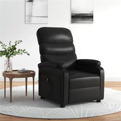 Non communiqué Fauteuil inclinable électrique Noir Similicuir Noir - Publicité Non communiqué Fauteuil inclinable électrique Noir Similicuir Noir - Publicité
