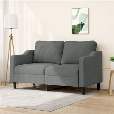 Non communiqué vidaXL Canapé à 2 places Gris foncé 140 cm Tissu Gris foncé - Publicité Non communiqué vidaXL Canapé à 2 places Gris foncé 140 cm Tissu Gris foncé - Publicité