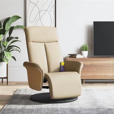 Fauteuil de massage vidaXL avec repose-pieds - Réglable & Pivotant 360° - Publicité Fauteuil de massage vidaXL avec repose-pieds - Réglable & Pivotant 360° - Publicité