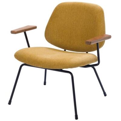 Non communiqué Fauteuil Arnold jaune - Amadeus - Jaune - Tissu Jaune - Publicité Non communiqué Fauteuil Arnold jaune - Amadeus - Jaune - Tissu Jaune - Publicité