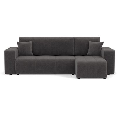 Best Mobilier Nicole Canapé d'angle réversible - Gris - Canapé - Publicité Best Mobilier Nicole Canapé d'angle réversible - Gris - Canapé - Publicité