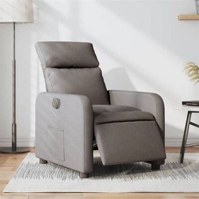 Non communiqué vidaXL Fauteuil réglable électrique tissu taupe Gris - Publicité Non communiqué vidaXL Fauteuil réglable électrique tissu taupe Gris - Publicité