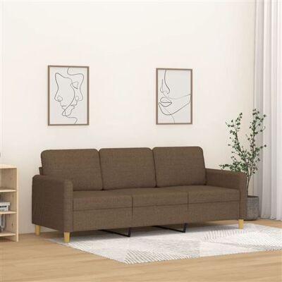 Non communiqué vidaXL Driezitsbank 180 cm stof bruin359489 Marron - Publicité Non communiqué vidaXL Driezitsbank 180 cm stof bruin359489 Marron - Publicité