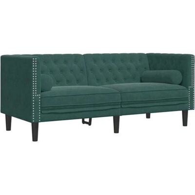 Non communiqué Canape droit vidaxl 2 places en velours vert 74.5 x 174 x 70.5 cm vert - Publicité Non communiqué Canape droit vidaxl 2 places en velours vert 74.5 x 174 x 70.5 cm vert - Publicité