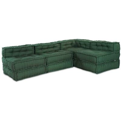 Non communiqué Pouffe Ensemble de 4 Vert Coton Pouffe d Angle, 70x70x54 cm Vert - Publicité Non communiqué Pouffe Ensemble de 4 Vert Coton Pouffe d Angle, 70x70x54 cm Vert - Publicité