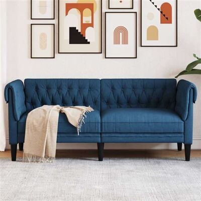 Non communiqué Canape droit vidaxl 2 places en tissu bleu 74.5 x 182.5 x 74.5 cm bleu - Publicité Non communiqué Canape droit vidaxl 2 places en tissu bleu 74.5 x 182.5 x 74.5 cm bleu - Publicité