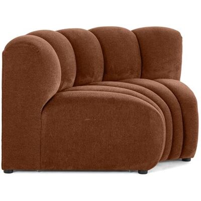 Non communiqué Canape angle fixe LISA DESIGN 1 places en tissu rouge 85 x 153 x 70 cm Terracotta - Publicité Non communiqué Canape angle fixe LISA DESIGN 1 places en tissu rouge 85 x 153 x 70 cm Terracotta - Publicité
