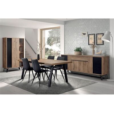 Non communiqué Ensemble Séjour Complet avec Table 230cm Piètement Métal A - CARSON - ALTOBUY Marron - Publicité Non communiqué Ensemble Séjour Complet avec Table 230cm Piètement Métal A - CARSON - ALTOBUY Marron - Publicité