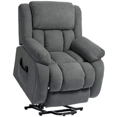 Non communiqué Fauteuil releveur massant chauffant grand confort - inclinable, repose-pieds rétractable - tissu toucher flanelle gris Gris - Publicité Non communiqué Fauteuil releveur massant chauffant grand confort - inclinable, repose-pieds rétractable - tissu toucher flanelle gris Gris - Publicité