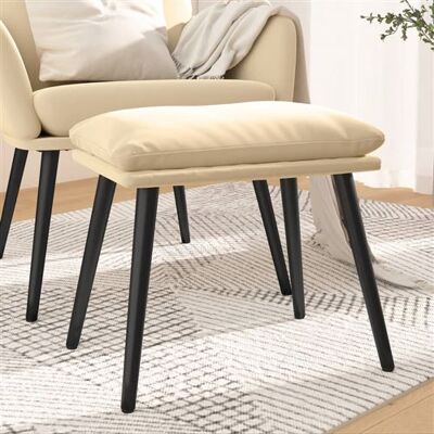 Non communiqué vidaXL Tabouret 45x29,5x35 cm velours crèmeblanc341513 Blanc - Publicité Non communiqué vidaXL Tabouret 45x29,5x35 cm velours crèmeblanc341513 Blanc - Publicité