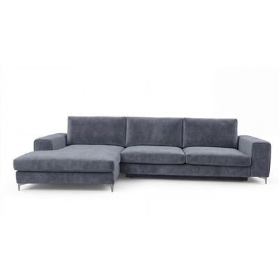 Non communiqué Canape angle fixe MAISON AUBERTIN 3 places en velours gris 223 x 302 x 91 cm Gris - Publicité Non communiqué Canape angle fixe MAISON AUBERTIN 3 places en velours gris 223 x 302 x 91 cm Gris - Publicité