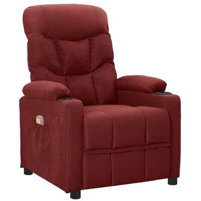 Non communiqué vidaXL Fauteuil de massage Rouge bordeaux Tissu Rouge - Publicité Non communiqué vidaXL Fauteuil de massage Rouge bordeaux Tissu Rouge - Publicité