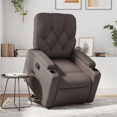 Non communiqué vidaXL fauteuil réglable similicuir marron Gris - Publicité Non communiqué vidaXL fauteuil réglable similicuir marron Gris - Publicité