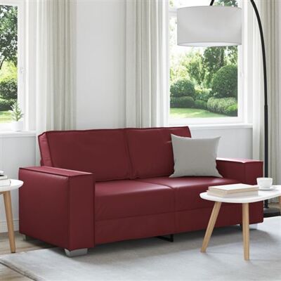 Canapé Rouge vidaXL Métal, Bois, Mousse, Textilene, PVC - Canapé - Publicité Canapé Rouge vidaXL Métal, Bois, Mousse, Textilene, PVC - Canapé - Publicité