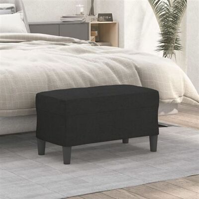 Non communiqué Banc Noir 70x35x41 cm Tissu Noir - Publicité Non communiqué Banc Noir 70x35x41 cm Tissu Noir - Publicité