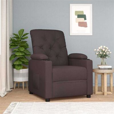 Non communiqué Fauteuil inclinable Marron Tissu Brun - Publicité Non communiqué Fauteuil inclinable Marron Tissu Brun - Publicité