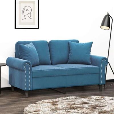 Non communiqué Canape droit vidaxl 2 places en polyester bleu 77 x 152 x 80 cm bleu - Publicité Non communiqué Canape droit vidaxl 2 places en polyester bleu 77 x 152 x 80 cm bleu - Publicité