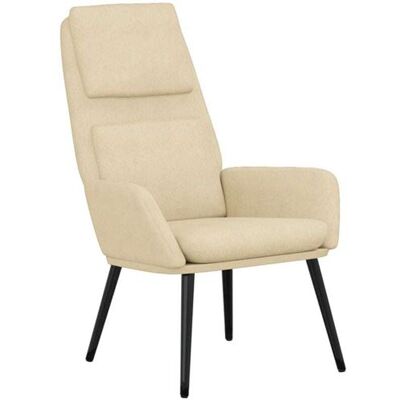Non communiqué vidaXL Fauteuil relax tissu crème beige - Publicité Non communiqué vidaXL Fauteuil relax tissu crème beige - Publicité