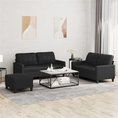 Non communiqué Canape droit vidaxl 2 places en simili-cuir noir 77 x 138 x 41 cm Noir - Publicité Non communiqué Canape droit vidaxl 2 places en simili-cuir noir 77 x 138 x 41 cm Noir - Publicité